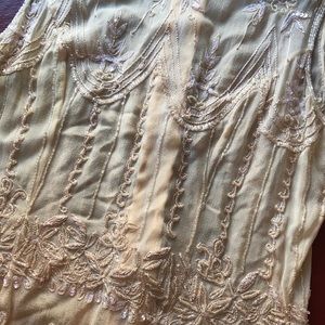 dreamy vintage beaded top